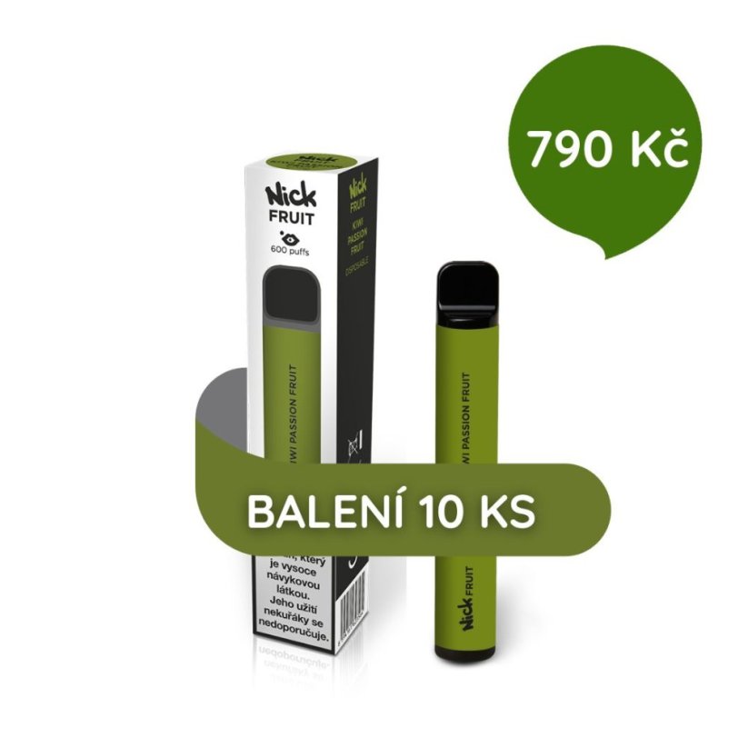 10 ks Nick FRUIT KIWI PASSION FRUIT 16 mg