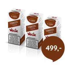 3 ks Nick e-liquid TOBACCO 16 mg, 10 ml