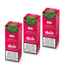 3 ks Nick e-liquid WATERMELON NICOTINE SALT 20 mg, 10 ml - příchuť meloun