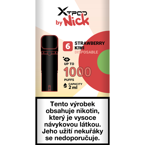 VLADDIN X TPOD by NICK Strawberry Kiwi 20 mg, U