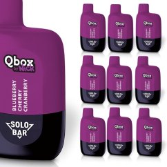 10 ks Qbox by Nick BLUEBERRY CHERRY CRANBERRY 20 mg - příchuť brusinka třešně borůvky