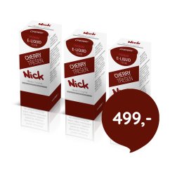 3 ks Nick e-liquid CHERRY 6 mg, 10 ml