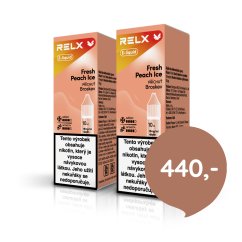 2 ks RELX e-liquid Fresh Peach Ice 18 mg, 10 ml