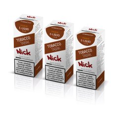 3 ks Nick e-liquid TOBACCO 9 mg, 10 ml