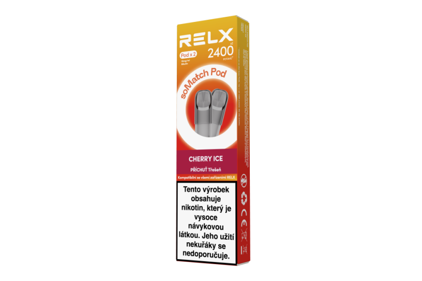 Relx Somatch Pod (2 Pod Pack) Cherry Ice 18 mg, U Relx Somatch Pod (2 Pod Pack) Cherry Ice 18 mg, U