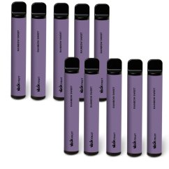 10 ks Nick Fruit RAINBOW SWEET 0 mg - balení jednorázových e-cigaret