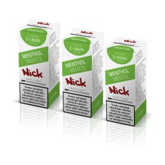 3 ks Nick e-liquid MENTHOL 3 mg, 10 ml
