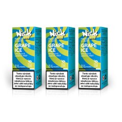 3 ks Nick e-liquid SW GRAPE ICE 16 mg, 10 ml