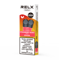 RELX Pod Pro 2-2 Pods - Strawberry Burst 18 mg (2 pody), U