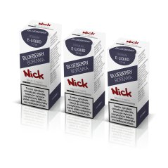 3 ks Nick e-liquid BLUEBERRY 6 mg, 10 ml