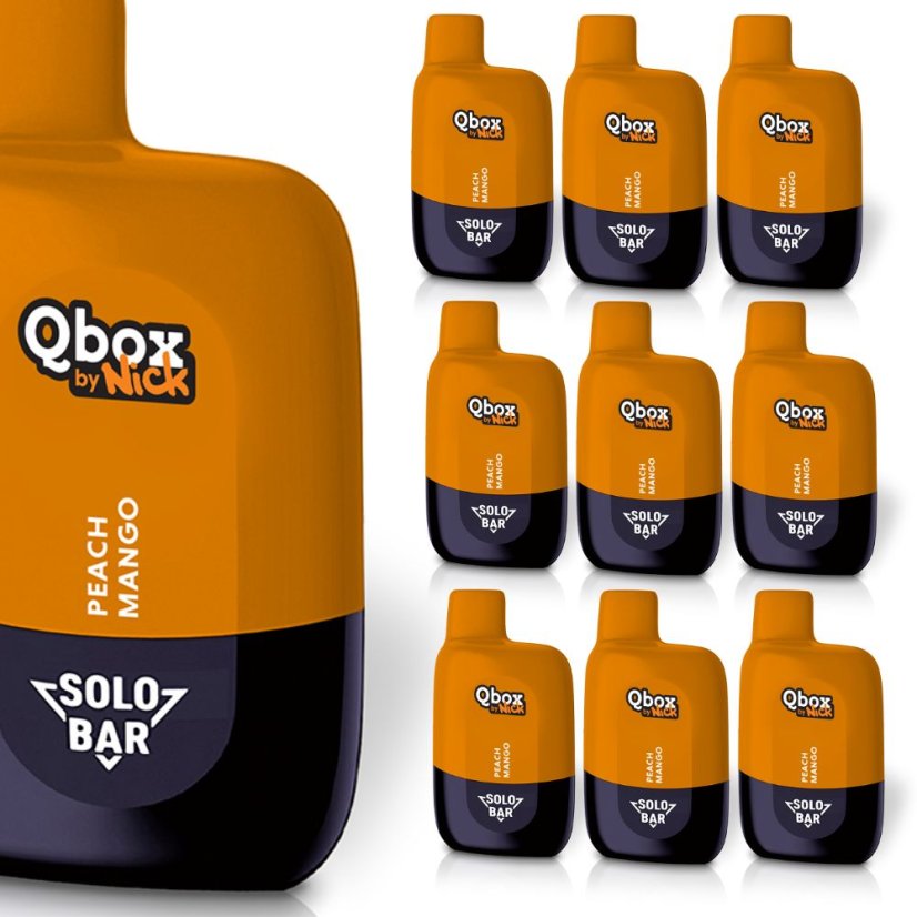 10 ks Nick Qbox PEACH MANGO 20 mg - příchuť mango s broskví