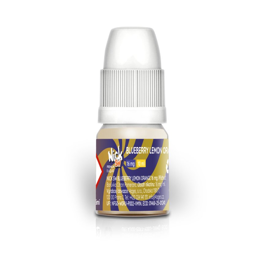 Nick e-liquid SW BLUEBERRY LEMON ORANGE 16 mg, 10 ml, U