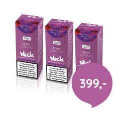 3 ks Nick e-liquid BERRY NICOTINE SALT 20 mg, 10 ml