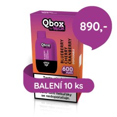 10 ks Qbox by Nick BLUEBERRY CHERRY CRANBERRY 20 mg