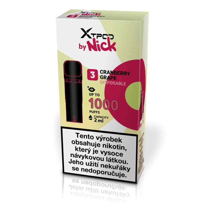 VLADDIN X TPOD by NICK Cranberry Grape 20 mg, U
