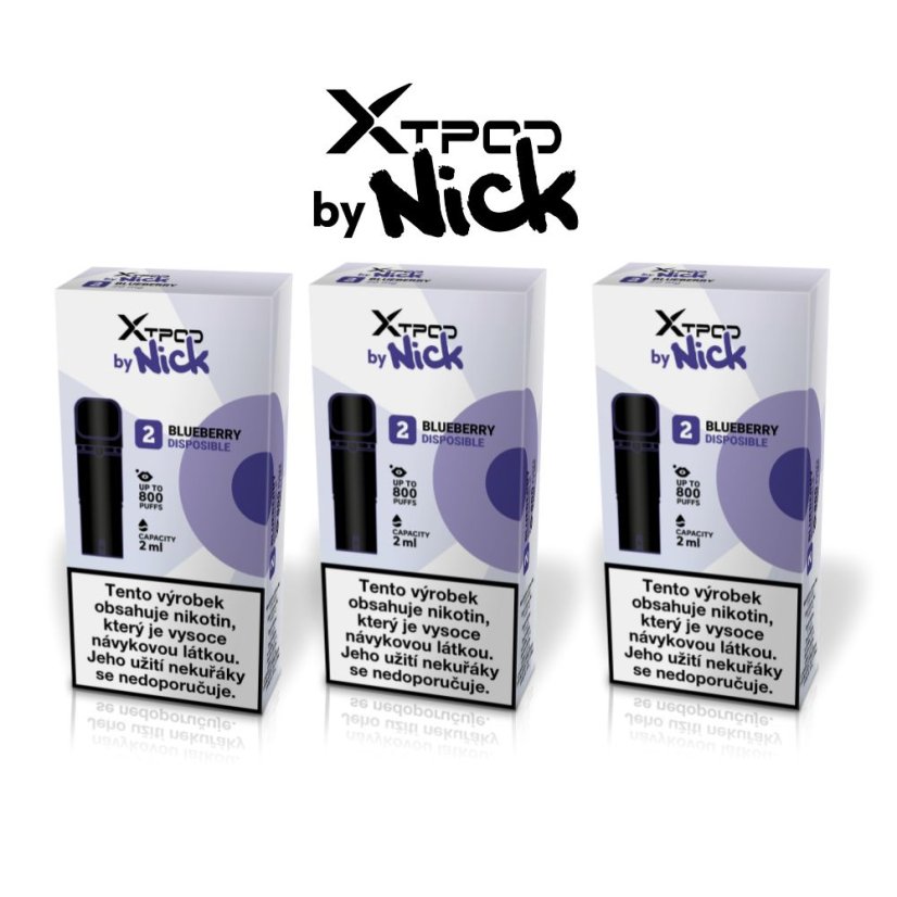 Nick XTPOD sada přednaplněných podů - příchut borůvky - 259 Kč