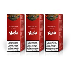 3 ks Nick e-liquid STRAWBERRY NICOTINE SALT 20 mg, 10 ml
