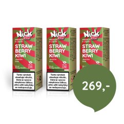 3 ks Nick e-liquid SW STRAWBERRY KIWI 16 mg, 10 ml - cena balíčku 269 Kč