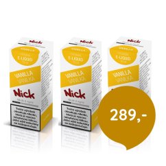 3 ks Nick e-liquid VANILLA 6 mg, 10 ml