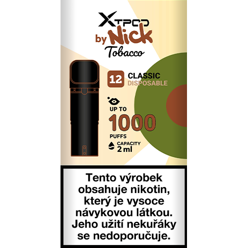 X TPOD by Nick Classic Tobacco 16 mg