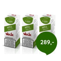 3 ks Nick e-liquid APPLE 16 mg, 10 ml