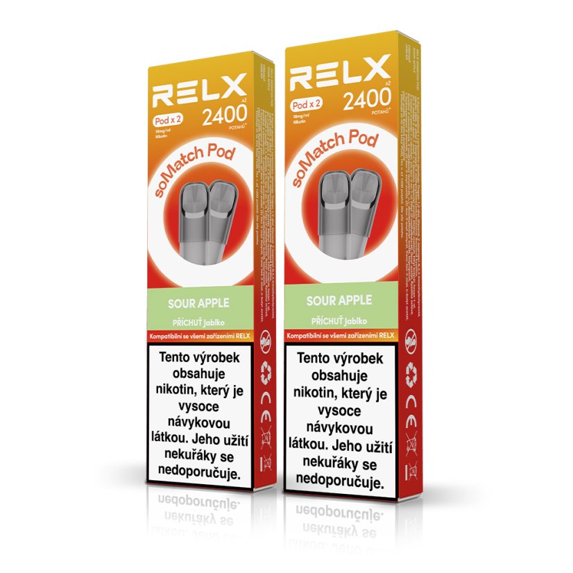 2 ks Relx Somatch Pod (2 Pod Pack) Sour Apple 18 mg