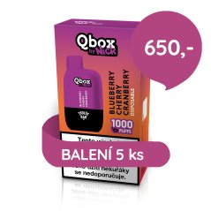 5 ks Nick Qbox BLUEBERRY CHERRY CRANBERRY 20 mg
