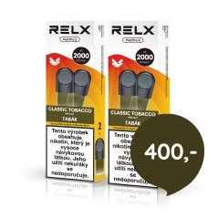 2 ks RELX Pod Pro 2-2 Pods - Classic Tobacco 18 mg