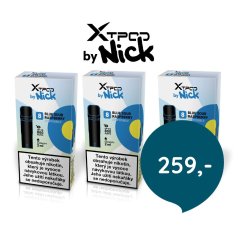 3 ks X TPOD by Nick Blue Sour Raspberry 20 mg - cena 259 Kč
