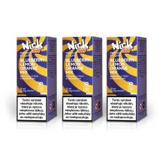 3 ks Nick e-liquid SW BLUEBERRY CITRUS MIX 16 mg, 10 ml - příchuť borůvka a citrus mix