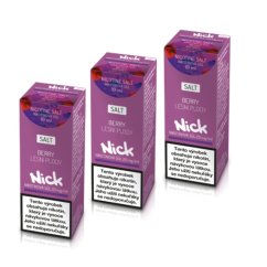 3 ks Nick e-liquid BERRY NICOTINE SALT 20 mg, 10 ml. příchuť směs lesního ovoce