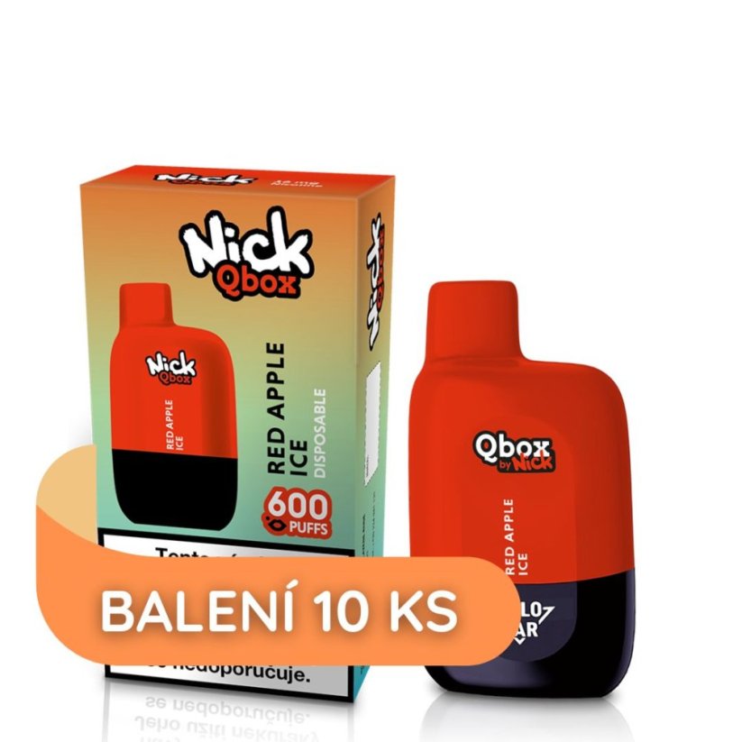 10 ks Nick Qbox RED APPLE ICE Q 16 mg