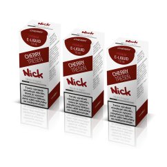 3 ks Nick e-liquid CHERRY 6 mg, 10 ml