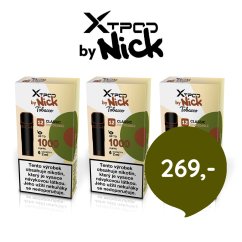 3 ks X TPOD by Nick Classic Tobacco 16 mg