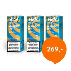 3 ks Nick e-liquid SW MANGO ICE 16 mg, 10 ml - cena celé sady 269 Kč