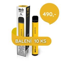 10 ks Nick Fruit BANANA ICE 16 mg - cena balíčku je 490 Kč
