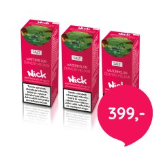 3 ks Nick e-liquid WATERMELON NICOTINE SALT 20 mg, 10 ml