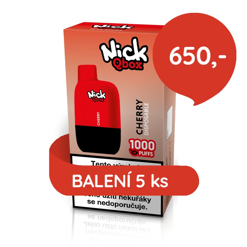 5 ks Nick Qbox CHERRY 16 mg