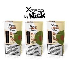 Nick XTPOD sada 3 přednaplněných podů - příchuť classic tobacco