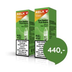 2 ks RELX e-liquid Kiwi Passion Fruit Guava 18 mg, 10 ml