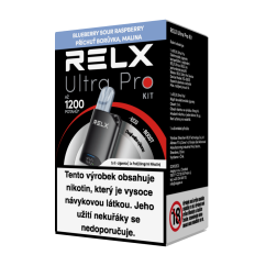 Relx Ultra Pro Kit-Black soMatch Pro Device+Relx Ultra Pod Blueberry Sour Raspberry, U