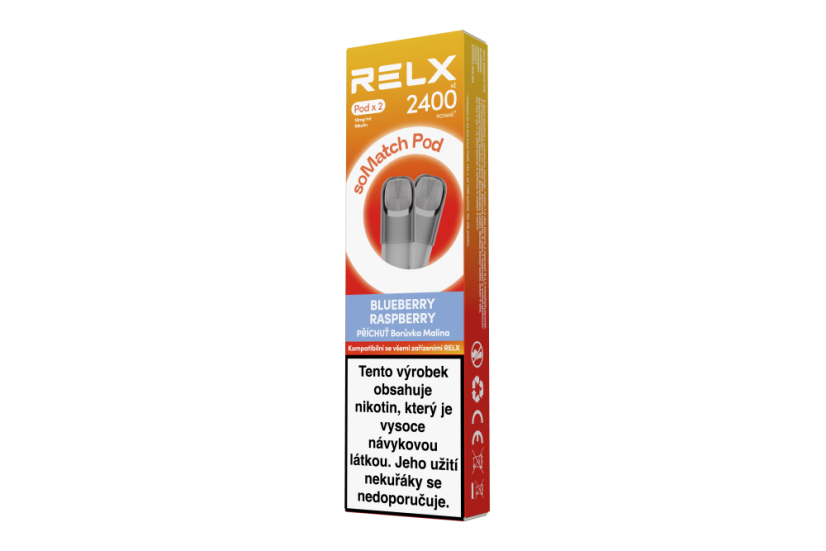 Relx Somatch Pod (2 Pod Pack) Blueberry Raspberry 18 mg, U Relx Somatch Pod (2 Pod Pack) Blueberry Raspberry 18 mg, U