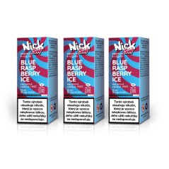 3 ks Nick e-liquid SWEET BLUE RASPBERRY MIX 16 mg, 10 ml - příchuť modrá malina