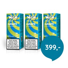 3 ks Nick e-liquid SW GRAPE 16 mg, 10 ml