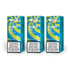 3 ks Nick e-liquid SW GRAPE ICE 16 mg, 10 ml