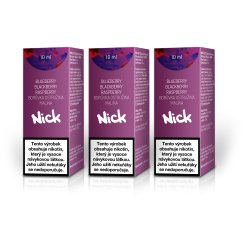 3 ks Nick e-liquid BLUEBERRY RASPBERRY NICOTINE SALT 20 mg, 10 ml