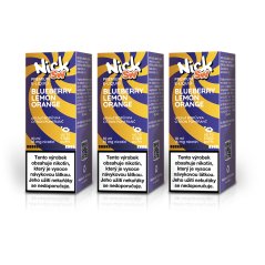 3 ks Nick e-liquid SW BLUEBERRY LEMON ORANGE 16 mg, 10 ml