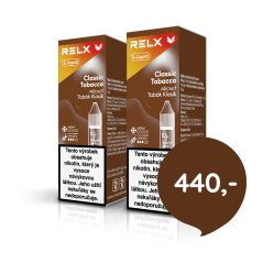 2 ks RELX e-liquid Classic Tobacco 18 mg, 10 ml